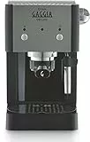 Gaggia RI8425/11 GranGaggia Deluxe - Macchina Manuale per il Caffè Espresso, per Macinato e Cialde, 15 bar, 1L, Acciaio Inox, Nero, 1025W