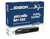 Decoder Combo HD EDISION PICCOLLO S2+T2/C Ricevitore Digitale satellitare e terrestre Full HD DVB-S2 DVB-T2 DVB-C H265 HEVC, 2xUSB, HDMI, RCA, LAN, CI, Supporto USB WiFi, Telecomando Universale 2in1