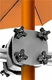 4smile Base ombrellone di Ricambio SunnyGuy-Porta ombrellone per Esterno da Balcone Sicuro-Supporto per ombrellone da Balcone Universale, Grigio
