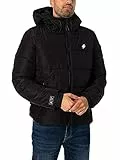 Superdry Hooded Sports Puffr Jacket Giacca, Nero, M Uomo