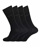 BOSS HUGO - Calze da uomo Business Allround RS Uni 50272214, 4 paia Nero 39-42