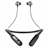 YT J18 Chiamata Promemoria Vibrasion Giuramento Festival Collana Auricolare Bluetooth con Microfono - Nero
