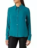 Pinko Claudie Camicia Crepe De Chine, Va3_Pavone Verde, 44 Donna