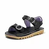Kickers Sandalo Kick Fiore, Nero, 25 EU