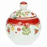 THUN - Zuccheriera Sweet Christmas - Porcellana - Linea Sweet Christmas - Living, Arredare la Casa - 300 ml, 11x11x120 cm h