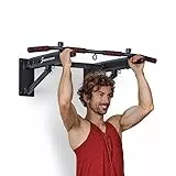 Sportstech Barra trazioni innovativa 4in1 per Montaggio a Parete | Salvaspazio Pieghevole | 3 Occhielli Multifunzione | 6 Maniglie Antiscivolo | Sicuro e Stabile | Sbarra Pull Up KS350 eBook incl.