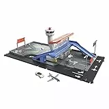 Matchbox Action Drivers Playset Aeroporto Matchbox con Luci, Suoni e Parti Mobili e con 1 Macchinina e 1 Aereo, Giocattolo per Bambini 3+Anni, HGC59
