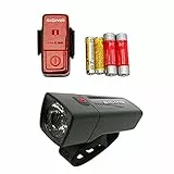 Sigma Aura 25/ Cubic Complete Set, Bicycle Light Unisex Adulto, Nero, Taglia unica