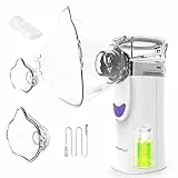 Ynpuz aerosol portatile, ricaricabile, aerosol ultrasuoni silenzioso per malattie respiratorie efficace, aerosol per bambini e adulti (A-Purple)