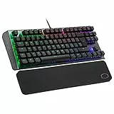 Cooler Master CK530 V2 Tastiera Meccanica Gaming Tenkeyless -Retroilluminazione RGB per Tasto, Funzionalità al Volo, Telaio in Alluminio e Poggiapolso Incluso - Layout Italiano/ Switch Red