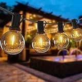 Catena Luminosa Esterno, Romwish 18M Catena Luminosa Interno con 27+2 Plastica Lampadine, 2700K Catena Luminosa per Esterni Decorative, Caffè, Giardino, Festa, Matrimonio, Casa, Terrazzo