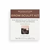 Makeup Revolution, Kit Brow Sculpt, Dark, 2,2g