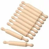 Erpmlyo 10 × Mini mattarelli di Legno,mattarello Bambini, mattarello Piccolo 10 matterello per Bambini 14 * 2cm Fai da Te DIY Adatto alla gastronomia molecolare