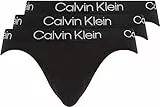 Calvin Klein Hip Brief 3pk Intimo, Black, M (Pacco da 3) Uomo