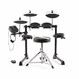 Alesis Debut Kit – Batteria Elettronica per Bambini con 4 pad Elettronici in Mesh, 120 Suoni, Lezioni, Cuffie, Sgabello, Bacchette e Chiave Hardware