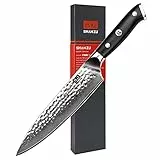 SHAN ZU Coltello di Damasco Coltello da Cucina Coltelli da Chef Giapponese Acciaio da 67 Strati- PRO Series