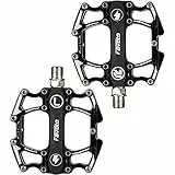 Favoto Pedali per Bici, Pedali Flat MTB, Pedali per Bicicletta Antiscivolo in Lega di Alluminio, Leggeri e Universali per Bici da 9/16' MTB, Bici da Strada, Bici da Città