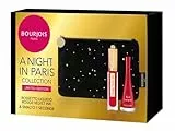 Bourjois, Cofanetto Regalo Donna A Night In Paris Collection Limited Edition, Gift Set Con Pochette, Rossetto Liquido Rouge Velvet Ink 9 E Smalto One Second