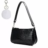 CAMILIFE Borsa a tracolla retrò anni '93, da donna, con elegante stampa a coccodrillo, borsa a tracolla da donna, stile vintage