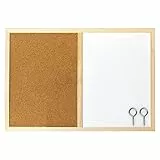 Idena 568016 - Lavagna con cornice in legno, incluse 2 viti, adatta per il montaggio a parete, circa 40 x 60 cm, ideale come decorazione e per il luogo di lavoro