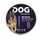 Collare Antiparassitario Per Cani: Protezione Totale Contro Pulci e Zecche! 100% Naturale Composto Da Oli Essenziali - 65 cm Regolabile Impermeabile Per Tutte Le Taglie - 8 Mesi Di Protezione