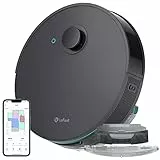 LEFANT N3 Robot Aspirapolvere Lavapavimenti con Mappatura,Sensore Laser d-ToF,4000pa,200min,Barriere Virtuali,Pulizia Dell'area Selezionata,Aspirapolvere Robot Collegato da Alexa/APP（grigio）