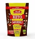 Stella Keto Diet Muesli con Granella di Cacao Bio | Low Carb | 6 x 250g | 29% High Protein | Low Sugar | High Fiber | Dieta Chetogenica | Confezione in Carta Ricicalbile e Richiudibile |