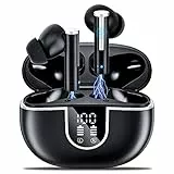Ulfsaar Cuffie Bluetooth, 2023 Auricolari Bluetooth 5.3 Con 2 Mic Riduzione del Rumore, Cuffie Wireless In Ear con Display LED, Stereo HiFi, Cuffiette Senza Fili con IP7 Impermeabili per iOS Android