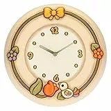 THUN - Orologio Da Parete Country Con Tulipano e Uccellino - Living, Arredare la casa - Idea Regalo - Linea Country - Ceramica, Meccanismo In Plastica - Ø 26 cm; profondità 4,5 cm