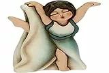 THUN - Soprammobile Bimba Ballerina con tutù Azzurro - Bomboniere e Accessori Cameretta - Idea Regalo - Linea Cerimonia - Ceramica - 6,2x3,8x7,1 h cm