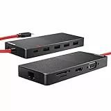Hub USB C Adattatore, ANNNWZZD 11 in 1 Adattatore Tipo C con Doppio 4K, Porte USB3.0 e 2.0, Porta di Ricarica PD da 100W