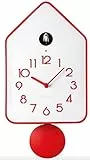 Guzzini - Orologio da parete 37 cm con pendolo rosso