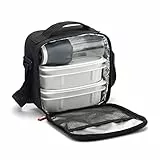 TATAY Borsa Termica Porta Pranzo, 3L Capacità, con 2 Contenitori Alimentari da 0.5L e una Bottiglia Ermetica da 400ml, Senza BPA, Colore Nero, 22.5 x 10 x 22 cm