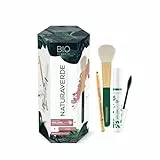 Naturaverde | BIO Make Up - Gift Set con Matita Occhi Nera, Mascara Nero e Pennello per Terra, Cipria e Blush, Set Trucchi Idea Regalo