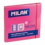 Milan Karteczki neonowe 75x75 mm rózowe 80 sztk: 85432