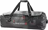 Cressi Gorilla Pro, Borsone Impermeabile Di Grandi Dimensioni Per Attrezzature Subacquee Unisex Adulto, Nero/Logo Rosso, XL