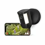 Ring Spotlight Cam Pro Wired di Amazon | Video HD 1080p e HDR, rilevazione di movimento 3D, vista dall’alto, faretti LED, installazione cablata | Ring Protect: 30 giorni di prova gratuita