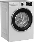 Beko - BWU384B - Lavatrice Beyond 8Kg, 1400 giri/minuto, Display Touch, SteamCure 2.0, Connessione HomeWhiz Bluetooth - Bianco, 60x55x h84 cm