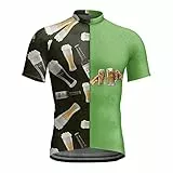 T-shirt da uomo, maglietta da uomo, birra, festival, stretta, casual, traspirante, a maniche corte, da ciclismo, da uomo, per l'Oktoberfest, 9-03B verde, L