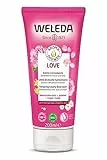Weleda Aroma Shower Love, bagno doccia dalla texture cremosa con aromi 100% naturali di rosa, gelsomino e ylang ylang, tollerabilità cutanea (1X200 ml)