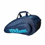 Wilson Borsa da Padel Rak Pak, Per un Massimo di 6 Racchette, Blu Marino/Blu, WR8901701001