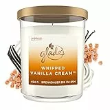 Glade Candela Profumata Grande, Regalo Donna, Durata fino a 85 Ore, Fragranza Vanilla Cream, Crema di Vaniglia, con Oli Essenziali, 454gr