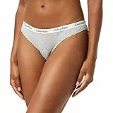 Calvin Klein Slip Bikini Modellanti Donna Cotone Elasticizzato, Grigio (Grey Heather), M