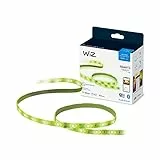 WiZ Striscia LED WiFi, Luce Bianca o Colorata Dimmerabile, 2 M, 20W, Alimentatore Incluso, Tecnologia SpaceSense, Controllo Vocale (Alexa, Apple HomeKit, Google Home)