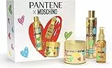 Pantene Moschino Shampoo, Kit Regalo Chiara Ferragni Protezione Cheratina per Capelli Secchi e Danneggiati: Shampoo 250ml, Maschera 300ml, Olio Ristrutturante 100ml