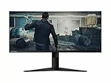 Lenovo G34w-10 Monitor Gaming Curvo, Display 34' VA Quad HD, Free-Sync, Risoluzione 3440x1440, 1 ms, 144hz, HDMI, DP, USB-C, Nero