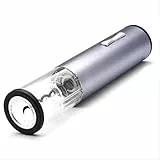BGSFF Apribottiglie Elettrico per Vino, Vino Apribottiglie Elettrico per Vino Apribottiglie Elettrico per Vino Cavo di Ricarica USB Apri Facilmente Tequila Cucina Bar Ristorante dell'hot