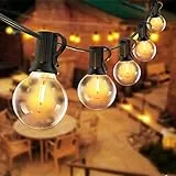 Catena Luminosa Esterno - 7.6M Luci da Esterno Giardino 12+1 LED G40 Lampadine Impermeabile Lucine da Esterno Interno Decorative per Terrazzo Balcone Partito Matrimonio Festa Gazebo