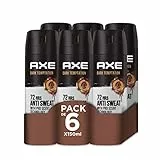 Axe Deodorante per uomo Antitraspirante Dark Temptation 150 ml - Confezione da 6