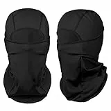 THE FRIENDLY SWEDE Passamontagna Multiuso in Tessuto Felpato ed Elasticizzato per Running, Moto e Sport Invernali - Garanzia A Vita ([Nordic] Nero+Nero)